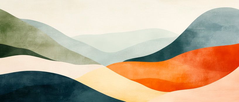 Wellenlandschaft von Poster Art Shop