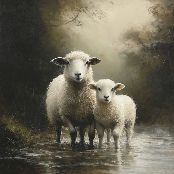 Two sheep by ARTemberaubend