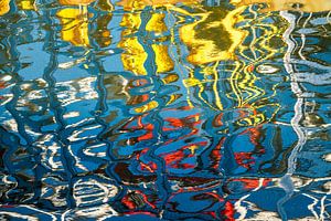 Reflection in the water of the harbour