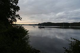 Ship in bay by Martin Bäumler