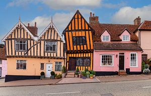 Farbenfrohes Lavenham, Suffolk, England
