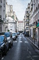 Een druk straatje in Parijs