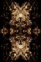 Painting gold with black