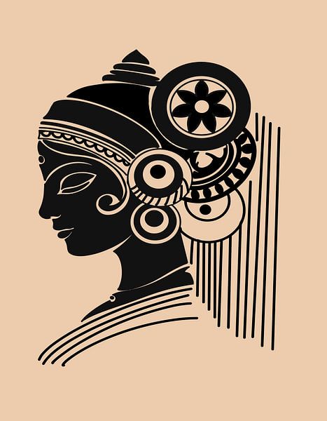 An Elegant Indian Woman by Art Kingdom