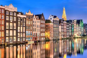 Amsterdam Damrak le matin