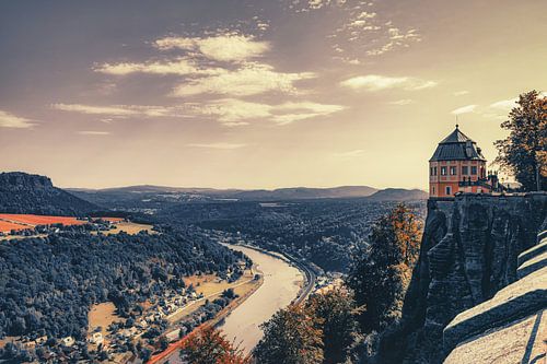 Uitzicht vanaf vesting Königstein