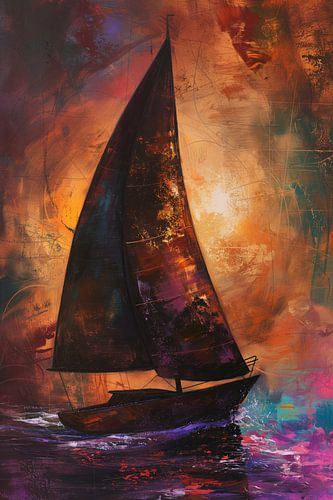 Voilier abstrait sur Bert Nijholt