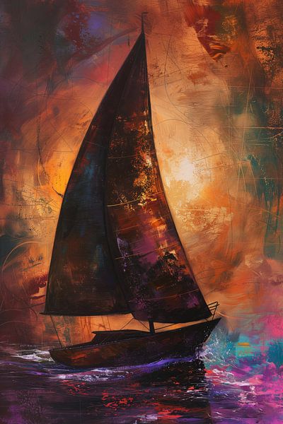 Segelboot abstrakt von Bert Nijholt