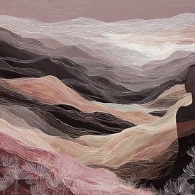 Landschap van de Muze II van Bianca ter Riet