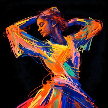 Colorful movements van Harry Hadders