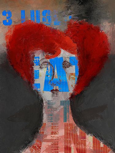 The woman with the red hair