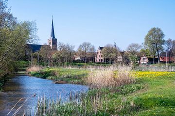 skyline Franeker vanaf Bloemketerp van Studio Bosgra