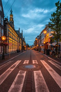 Leiden - Breestraat in der Blauen Stunde (0058) von Reezyard