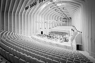 opera zaal in Valencia in zwart wit van Bert Meijer thumbnail