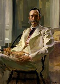 Cecilia Beaux, Der Mann mit der Katze, Henry Sturgis Drinker