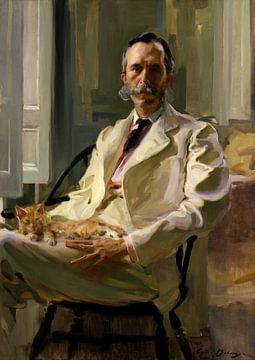 Cecilia Beaux,Man with the Cat, Henry Sturgis Drinker