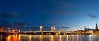 Sonnenuntergang über der Stadtbrücke in Kampen von Sjoerd van der Wal Fotografie Miniaturansicht