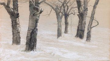 Kahle Bäume im Winter, Emilie Mediz-Pelikan, 1897