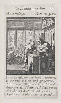 Jan Luyken, Schoolmeester, 1694 van Atelier Liesjes