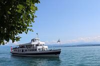Ein Schiff auf dem Bodensee