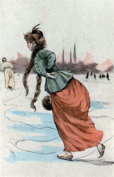 Mode 1887,  Mode in het negentiende-eeuwse Parijs, Henri Boutet, (1851 1919) van Liszt Collection