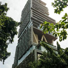 Gigantic residence of Ambani in Bombay by Camille Van den Heuvel
