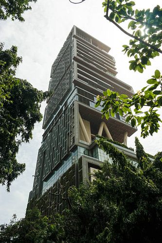 Gigantic residence of Ambani in Bombay