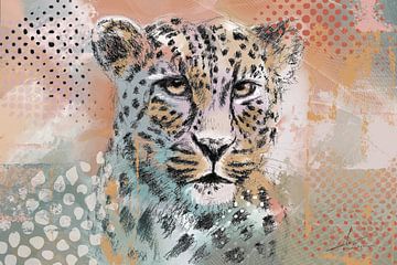 Gepard - Mischtechnik von Emiel de Lange