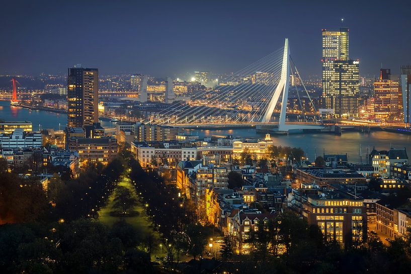 Rotterdam vanaf de Euromast van Martin Podt