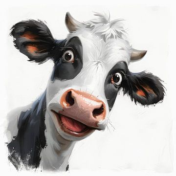 Happy Cow (No 3) by But First Framing