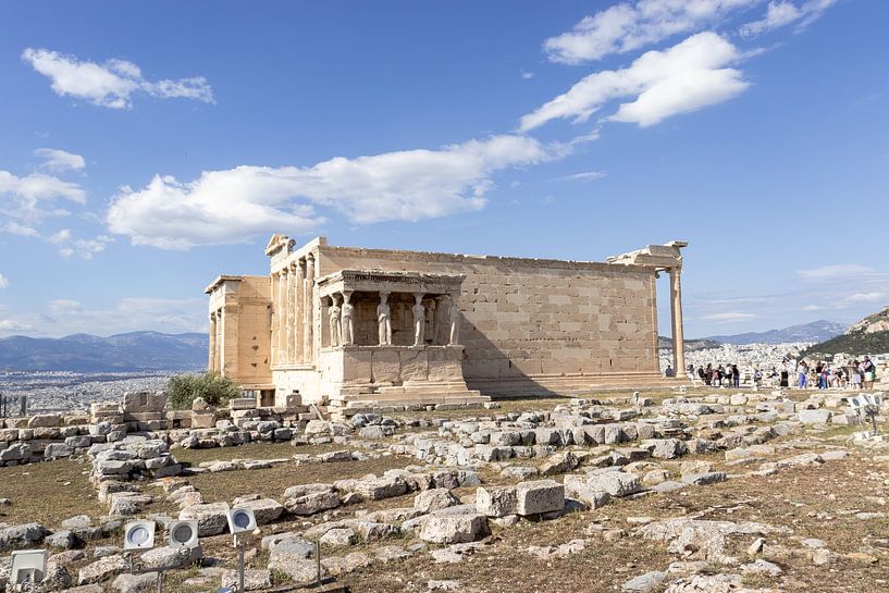 Erechthéion sur l'Acropole d'Athènes | Photographie de voyage par Kelsey van den Bosch