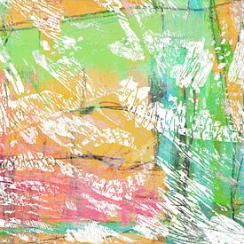 Calligraphic shapes in colourful by Claudia Gründler