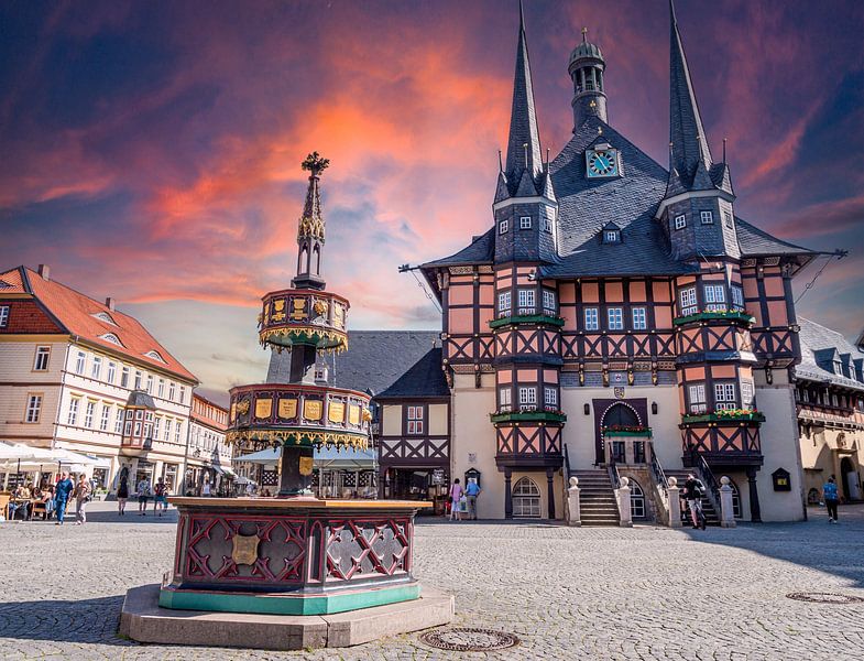 Rathaus in Wernigerode im Harz von Animaflora PicsStock