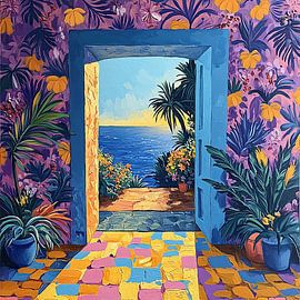 Matisse inspires Open Window Sea by Niklas Maximilian