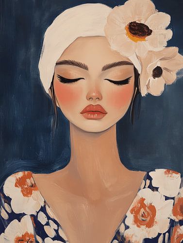 Dromerig portret in warme kleuren