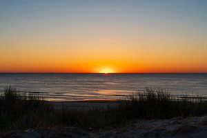 Zonsondergang Texel aan Zee