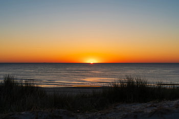Zonsondergang Texel aan Zee