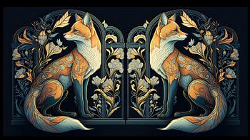 Renards Art nouveau