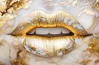 Golden lips with marble effect by Imperial Art House thumbnail