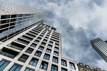 Moderne Wolkenkratzer im Finanzviertel, Frankfurt am