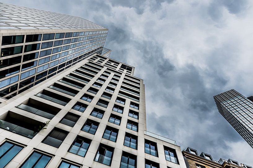 Contemporary Skyscrapers in the financial district, Frankfurt am by Werner Lerooy