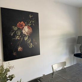 Photo de nos clients: Nature morte avec des roses, Elias van den Broeck, sur alu-dibond