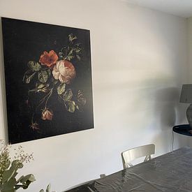 Kundenfoto: Stillleben mit Rosen - Elias van den Broeck, auf alu-dibond