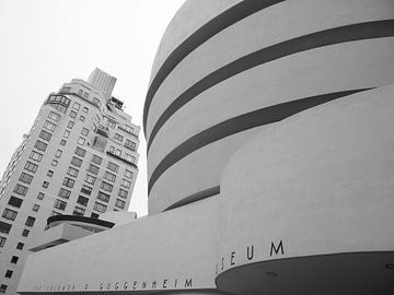 Guggenheim Museum New York in zwart wit
