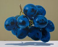 Floating grapes