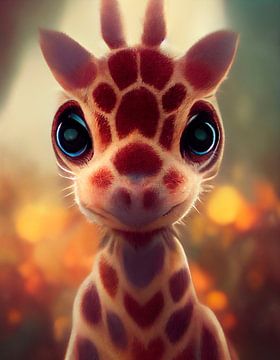 The cutest baby giraffe you've ever seen by Maarten Knops