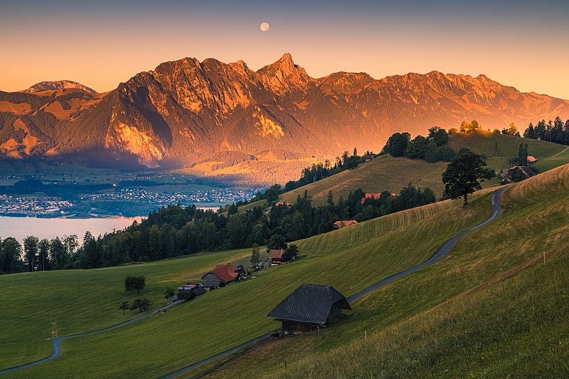 Lever de soleil à Heiligenschwendi dans l'Oberland bernois par Henk Meijer Photography