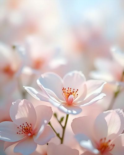 Zachte bloemstructuren