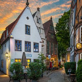 Historisches Schnoorviertel in Bremen, Deutschland von Michael Abid