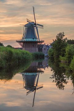 Mühle "Der Goldene Engel" in der Abendsonne